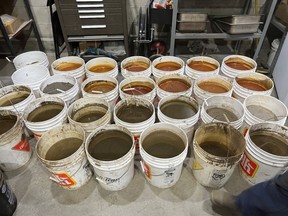 FIGURE 2. Photograph of material to be processed from the mill cleanup program.