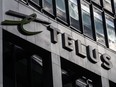 Telus offices are seen in Ottawa on Friday, Aug. 4, 2023. Telus Corp. raised its quarterly dividend as it reported its first-quarter profit fell compared with a year ago.THE CANADIAN PRESS/Justin Tang