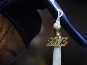 Going back to school can be a great way to accelerate your career, whether it's getting a master's degree or taking a certificate program to add more skills to your repertoire. A tassel with 2023 on it hangs from graduation cap during a university commencement in Washington, on May 13, 2023.