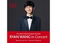 Experience Ryan Wang's homecoming performance at Vancouver Playhouse on June 3, 2024 at 7:30pm. Photo Copyright: The Glenn Gould Foundation