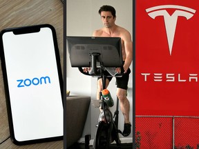Zoom, Peloton and Tesla are among 50 corporate winners from the COVID-19 pandemic to lose US$1.5 trillion in market value.