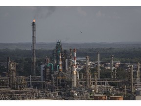 The Ecopetrol Barrancabermeja refinery in Barrancabermeja, Colombia, on Tuesday, Feb. 15, 2022. Ecopetrol says it expects organic investments in the range of $17b-$20b for 2022-2024, of which 69% is expected to be for upstream projects. Photographer: Ivan Valencia/Bloomberg