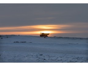One of Gahcho Kué's haul trucks is pictured against the rising winter sun. De Beers Group and Mountain Province Diamonds today announced that their joint venture Gahcho Kué mine has surpassed $2 billion* of procurement spend with businesses in the Northwest Territories (NWT) since construction of the mine commenced in 2015.