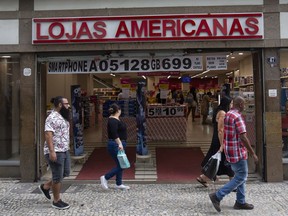 The retail store Lojas Americanas is open for business in Rio de Janeiro, Brazil, Friday, June 28, 2024. The former CEO of Brazilian retail giant Americanas, Miguel Gutierrez, was arrested Friday, June 28, 2024, in Madrid, accused of participating in a fraud scheme that involved the company.