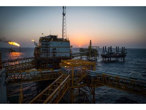 Salman Oil Field located about 144 kilometer south of Lavan that borders with UAE. the platforms on this field including gas recovery facilities are some of the biggest in the Persian Gulf. The offshore field has 44 oil wells, 10 water injection wells and facilities producing 220,000 barrels of oil and other substances daily.