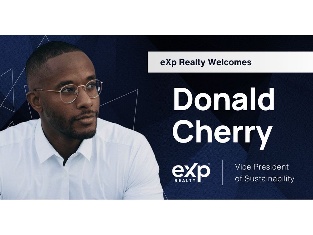 eXp Realty Donald Cherry as Vice President of Sustainability