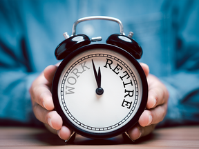 Retirement clock