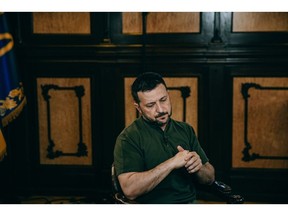 Volodymyr Zelenskiy Fotografer: Julia Kochetova/Bloomberg