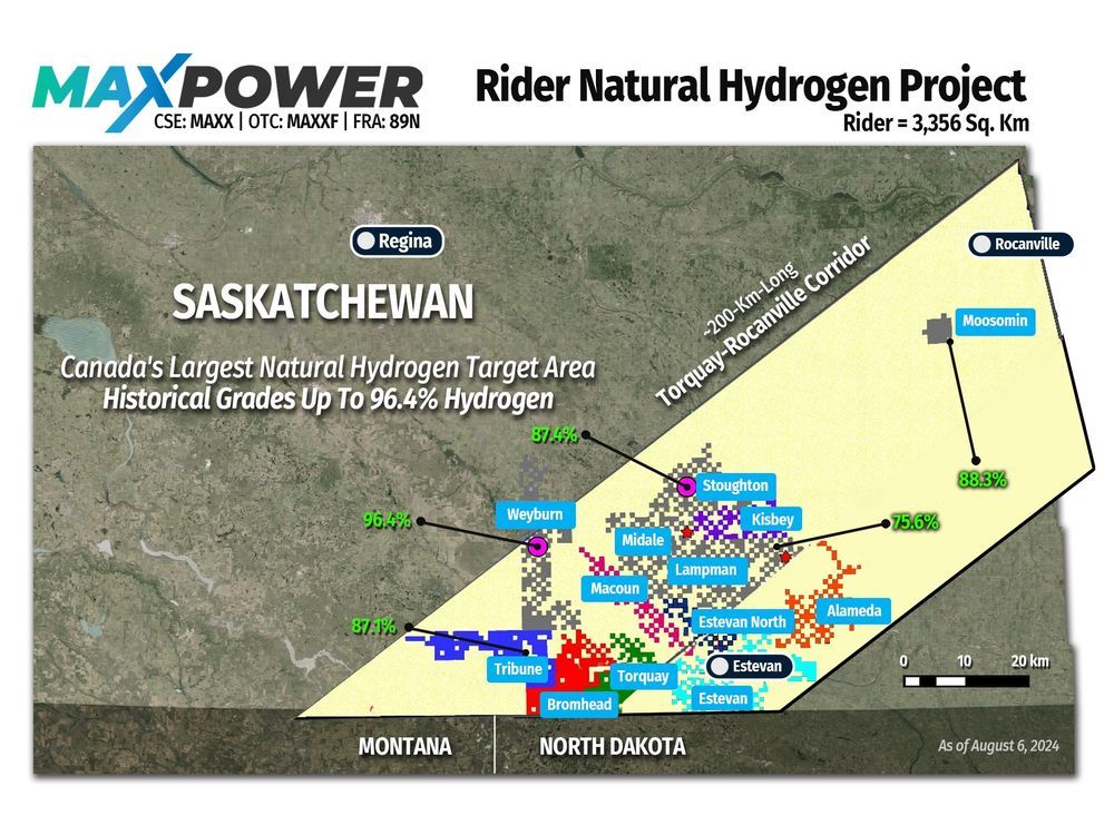 MAX Power Expands Rider Natural Hydrogen Project in Saskatchewan