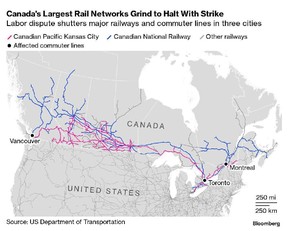 Jaringan kereta api terbesar di Kanada