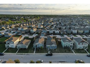 Single family homes in San Marcos, Texas. Photographer: Jordan Vonderhaar/Bloomberg