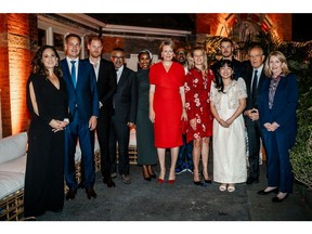 LR: Dr. Daniela Ligiero, CEO of Together For Girls; HE Alexander De Croo, Prime Minister of Belgium; Prince Harry, Duke of Sussex; Dr Tedros Adhanom Ghebreyesus, Director General of the World Health Organization; Shudu Musida, UNFPA District champion; HRH Queen Mathilde of Belgium; Forest Whitaker, actor and activist; HRH Princess Mabel van Oranje; Bryana Mariñas, Survivor; Will Poulter, Actor; Dr. Etienne Krug, Director of the Department of Public Health at the World Health Organization; Catherine Russell, UNICEF Executive Director.