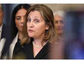 Chrystia Freeland, Canada's deputy prime minister and finance minister.