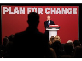 Keir Starmer during his 'Plan for Change' speech on Dec. 5.