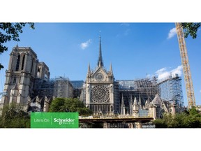 Schneider Electric has contributed to restoring Notre Dame Cathedral in Paris