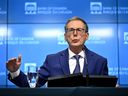 Bank of Canada governor Tiff Macklem during a news conference on the bank's interest rate announcement in Ottawa.