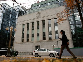 The Bank of Canada building in Ottawa, Ontario, Canada, on Wednesday, Oct. 23, 2024.