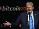Donald Trump speaks at the Bitcoin 2024 Conference July 27, 2024, in Nashville, Tenn.