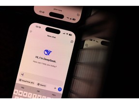 The DeepSeek app Photographer: Andrey Rudakov/Bloomberg