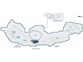 Bomboré Gold Mine Property Map