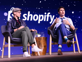 Tobias Lutke and Justin Trudeau