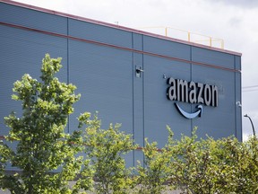 An Amazon warehouse in Quebec