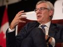 RBC chief executive Dave McKay speaks during an event at the Canadian Club last year. The head of Canada's biggest bank by market cap said Sunday there will be no winners in a trade war with the United States.