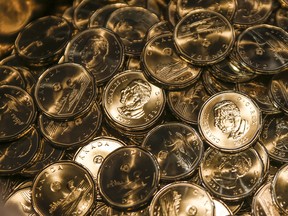 The Canadian dollar rose 3.4 per cent and was trading at 69.89 cents U.S.