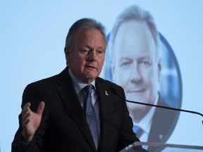 Former Bank of Canada governor Stephen Poloz delivers a keynote address to a business conference in Ottawa.