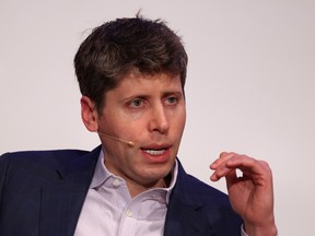 Sam Altman, co-founder and chief executive of OpenAI, speaks during a panel discussion titled "The Age of AI" at the Technical University of Berlin on Feb. 07 in Berlin, Germany.