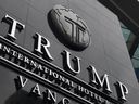 Trump International Hotel and Tower di 1151 W Georgia St Vancouver, 19 Januari 2017.