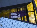 Bank of Canada signs show on Monday, October 21, 2024 Ottawa.