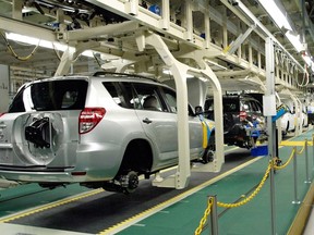 If tariffs do bring Canada's auto production to a halt, it would amount to $330 million in losses and two per cent in production volume for each week of closure, with losses growing over time.