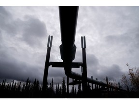 Pipa Trans-Alaska di sepanjang Dalton Highway di Stevens Village, Alaska, AS, pada hari Kamis, 19 September 2024. Komisi Pengatur Energi Federal pekan lalu membela metodologi yang digunakan dalam menentukan nilai berbagai jenis tarif yang mendasari minyak mentah untuk perusahaan bahan bakar fosil menggunakan sistem pipa Trans Alaska. Fotografer: Stefani Reynolds/Bloomberg