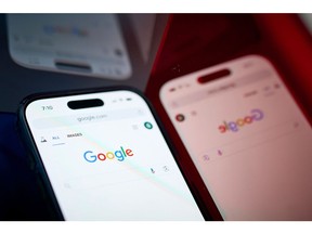 The Google Chrome search page on a smartphone. Photographer: Gabby Jones/Bloomberg