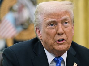 U.S. President Donald Trump made the auto tariff announcement in the Oval Office Wednesday.