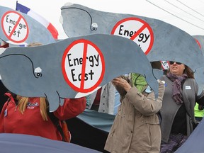 Energy East protest in 2015