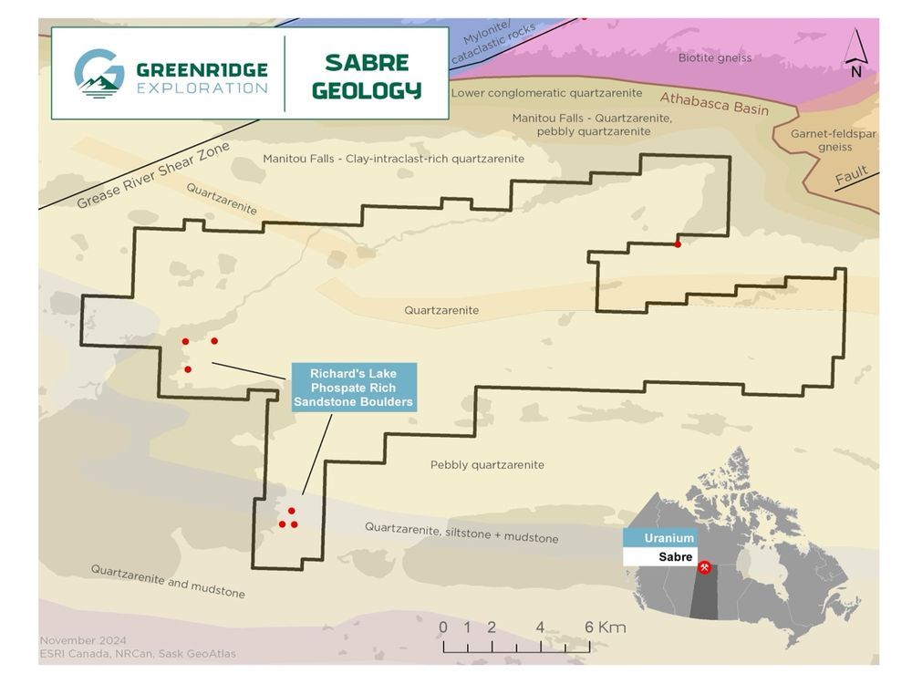 Greenridge Exploration Initiates Airborne MobileMT Survey at the Sabre Uranium Project in Athabasca Basin, Saskatchewan