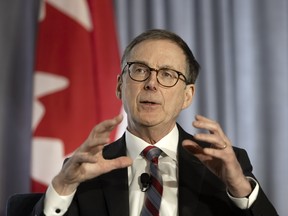 Tiff Macklem, governor of the Bank of Canada, at the Hilton Mississauga Meadowvale, on Feb. 21, 2025.