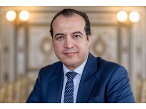 Luis Rosendo Gutierrez, Wakil Menteri Ekonomi Perdagangan Meksiko, selama suatu peristiwa tentang peluang perdagangan dan ekonomi di Amerika Utara di Washington, DC, AS, pada hari Kamis, 3 April 2025.