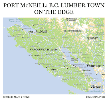 Port McNeill map