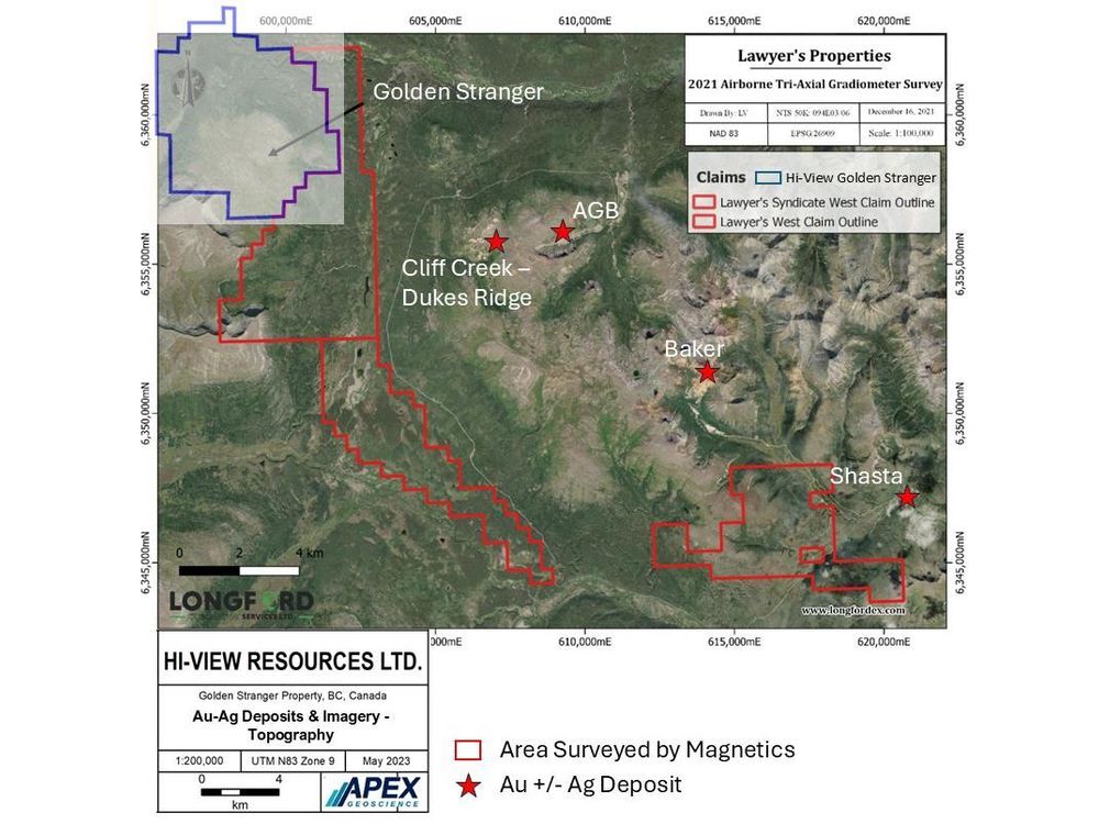 Hi-View Resources Discovers Multiple Anomalous Structures from Airborne Tri-Axial Gradiometer Survey Results