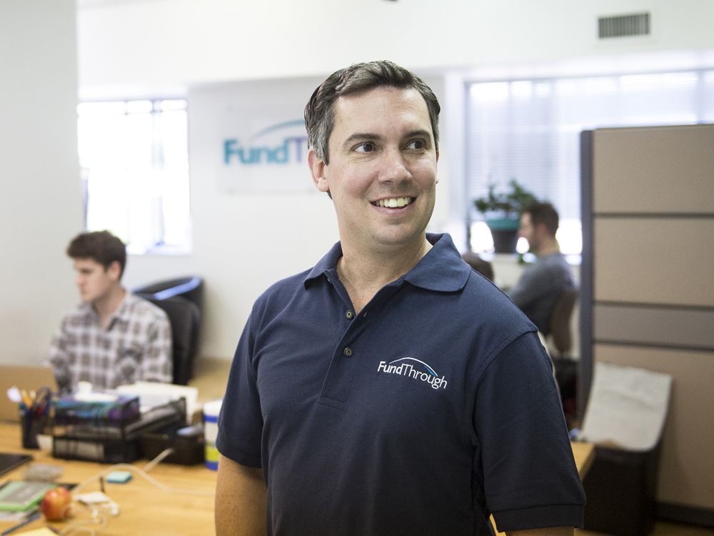 Steven Uster, chief executive and co-founder of FundThrough in Toronto, Ont., 2016.