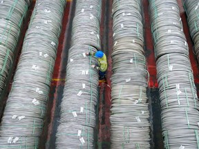 The levies were seen as more aggressive than expected, with a 10% duty on all exports to the US. Photographer: Dominic Lipinski/Bloomberg