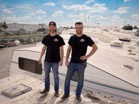 Brothers and entrepreneurs Dawson, left, and Jagger Glowatsky of the Prime Video docuseries