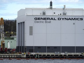FILE - General Dynamics Electric Boat is seen in Groton, Conn., Wednesday, April 16, 2025.