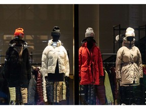 A Canada Goose store on Fifth Avenue in New York, US, on Sunday, Jan. 28, 2024. Canada Goose Holdings Inc. is scheduled to release earnings figures on February 2.