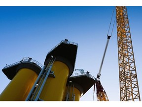 Off-shore wind farm construction.