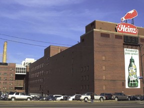 FILE - The H.J Heinz Co. headquarters is seen on Pittsburgh's northside on Friday, Nov. 9, 2001.