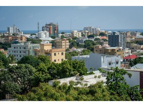 The Mogadishu skyline in Somalia in 2022.